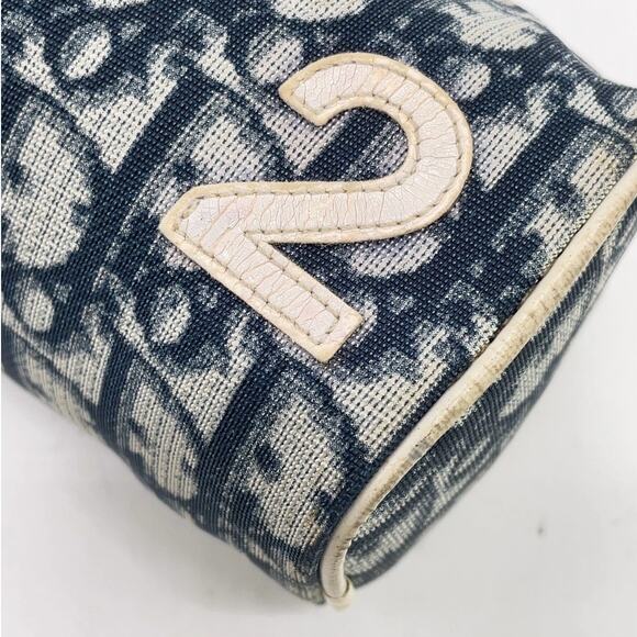 Vintage Christian Dior Trotter PVC x Leather No.2 Navy Multi-Pouch - Picture 5 of 13